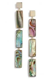 Argento Vivo Geometric Mother of Pearl Drop Earrings at Nordstrom